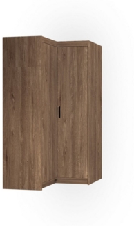 Beautysofa Eckschrank ELENA 2D 2-Türig mit Kleiderstange