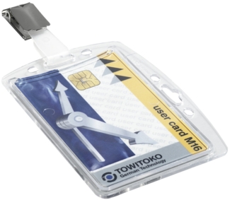 DURABLE Namensschilder mit Clip 8,5 x 5,4 cm, 25 St.