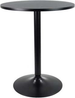 LuxusKollektion Bistrotisch Runder Bartisch Schwarz Höhe 73cm Stehtisch Ø60cm - Stabil