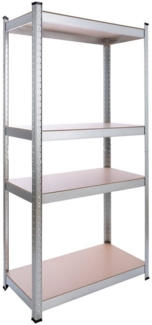 Arebos Schwerlastregal 160 x 80 x 40 cm, 5 Böden, 320 kg Traglast, Steckregal, Lagerregal, Flexibel einsetzbar: für Werkstatt, Garage, Keller oder Lager