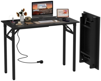 JEOBEST Klapptisch Keine Montage Erforderlich Schreibtisch Klappschreibtisch 100x50 cm, (1-St, 1 Schreibtisch), Klappbar, Schmal, Platzsparend