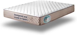 Cecotec Viskoelastische Matratze und Taschenfedern Flow 6790 Hybrid 90x190. Mehrschichtig, Höhe 26 cm, hohe Festigkeit, Unabhängigkeit Liegeflächen, Atmungsaktivität, Doppelseitigkeit Winter/Sommer