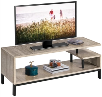 Yaheetech TV-Schrank Fernsehschrank 106×39,5×40cm, Stahlgestell, Industriestil