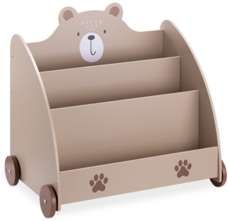 Navaris Bücherwand Bücherregal für Kinder - Buchregal Bär Design - 60 x 58 x 40 cm, 1-tlg.