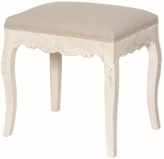 Livin Hill Sitzhocker Rimini Creme, beiger Sitz RI046