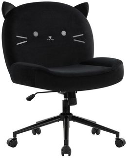 Intimate WM Heart Bürostuhl ohne Armlehne, Ergonomischer Drehstuhl mit Rollen, Höhenverstellbarer Schreibtischstuhl mit Mittlerer Rückenlehne