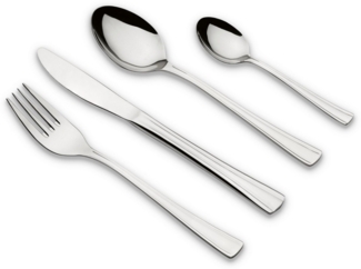 Mser, Serie Cindy, Besteck-Set, Edelstahl Besteck-Set fr 6 Personen, Silber