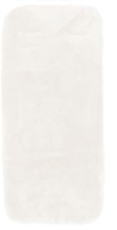 Fillikid Kinderwagen-Sitzauflage Fillikid Lammfelleinlage Exclusiv, Einlage für Kinderwagen, Buggy Autositz aus 100% Merino Lammfell mit Gurtschlitze Weiß 73 x 33 cm