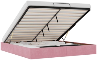 vidaXL Ottoman-Bett ohne Matratze Rosa 180x200 cm Samt 3310984