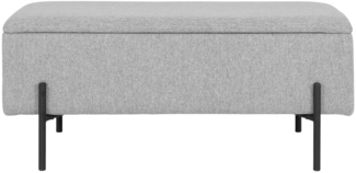 Bank mit Ablage, hellgrau, 95 x 36,5 x 43 cm, HN1275