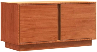 vidaXL TV-Schränk Wachsbraun 80 x 35 x 40,5 cm Massives Kiefernholz 867157