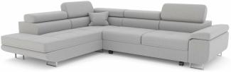 Stylefy Marokko Ecksofa Gelb Velours KRONOS Links