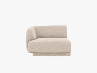 Micadoni Eckmodul Miley 1-Sitzer Chenille Beige Links