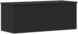 vidaXL Truhe Schwarz 90x35x35 cm Holzwerkstoff 840682