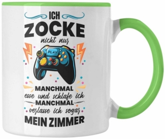 Trendation Tasse Trendation - Lustige Gamer Tasse Ich Zocke Nicht Nur Geschenk Zocker L