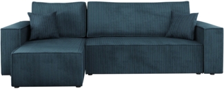 'Kobaro' Ecksofa, Cord (Farbe: Poso 05, 82 x 244 x 145 cm