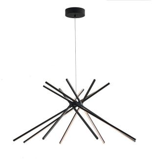 Luce Design LED Shanghai S8 Nero Pendelleuchte 8-flammig ECO Light