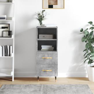 vidaXL Sideboard Betongrau 34,5x34x90 cm Holzwerkstoff 828648