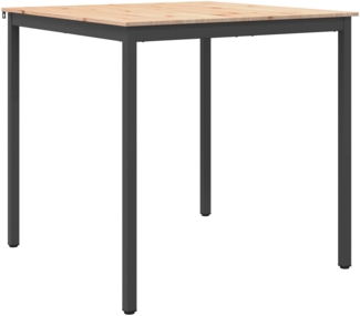 vidaXL Bartisch Natur 110 x 55 x 105 cm Massives Kiefernholz 892805