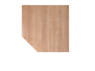 Verkettungsplatte trapezform / Stützfuß Nussb / Graphit