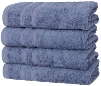 Hometex Premium Textiles Handtuch in nachhaltiger Premium Qualität 450 g/m², 4er Handtücher, Kuschelig weich und sehr saugfähig, Extra flauschige Hotel-Qualität