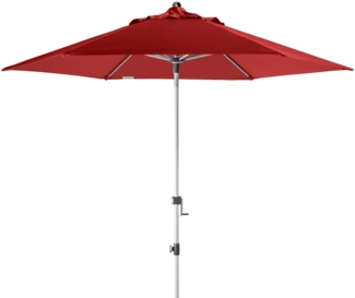 Doppler 'Expert 280 Auto Tilt' Sonnenschirm, Alugestell / Polyester rot, Ø 280 cm