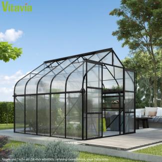 Vitavia Gewächshaus Diana 8300, HKP 4mm, schwarz