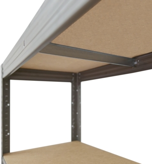shelfplaza PRO 155 x 40 x 40 cm Schwerlastregal in grau mit 4 Böden und 200 kg Traglast pro Boden