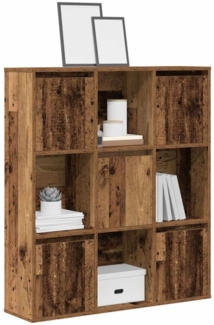 vidaXL Bücherregal Altholz-Optik 89x24x101,5 cm Holzwerkstoff