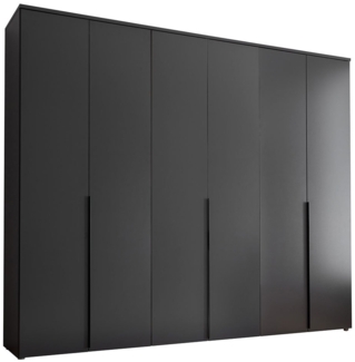 Kleiderschrank Konstanz / Kevo , Holzwerkstoff , Anthrazit , 270 x 225 x 52 cm