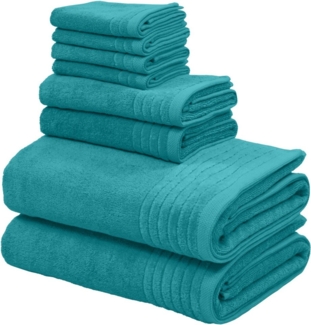 my home Handtuch Set Sanremo Premium, Premium Handtücher, 600 gr/m², dicke Qualität, Frottier (Set, 8-St), Duschtücher, Handtücher, Seiftücher, 100% Baumwolle, 5 Jahre Garantie