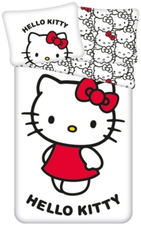 Hello Kitty Bettwäsche aus 100% Baumwolle 140x200 cm 70x90 cm