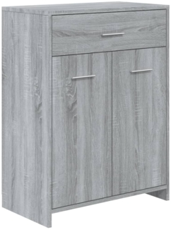 vidaXL Badezimmerschrank Grau Sonoma 60x33x80 cm Holzwerkstoff 815664