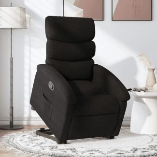 vidaXL Relaxsessel mit Aufstehhilfe Schwarz Stoff 3203980