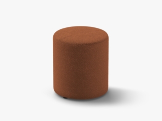 Micadoni Pouf Dia 40cm Boucle Baloo Terrakotta