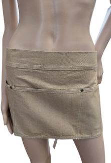 Chef Works Taillenschürze Schürze One Size, Baumwolle beige, 30,5x58,5 cm