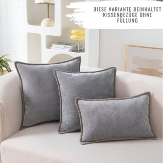 Interior by Hakito Dekokissen 2er Set Kissenbezug inklusive Füllkissen Landhaus Kissen Füllung Farm, Kissenhülle mit Füllung