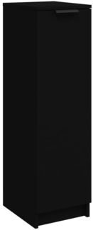 vidaXL Schuhschrank Schwarz 30x35x100 cm Holzwerkstoff 811431