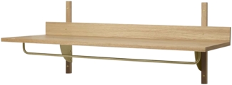 Ferm Living Wandregal – Sector - Oak/Brass Braun