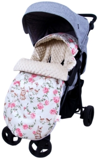 BabyLux Fußsack Sommerfußsack 90cm für Babyschale, Kinderwagen & Buggy Frühling Herbst