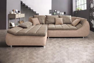 INOSIGN Ecksofa Imola L-Form, wahlweise mit Bettfunktion