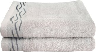 Dyckhoff Handtücher Wave, Frottier (Set, 2-St), mit Jacquard-Bordüre