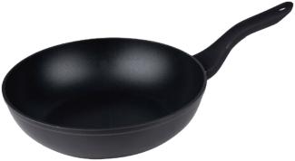 Wok Pfanne 28cm Wokpfanne Antihaft Aluminium Wok alle Herdarten