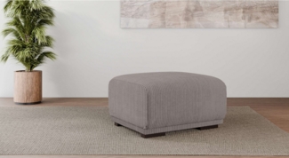 Home affaire Polsterhocker BORNHOLM, kleiner Hocker passend zur Serie, Maße B/T/H: 61/72/46 cm, mit Wellenfederung, in hochwertiger Verarbeitung