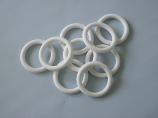 Textil Duschvorhang extra breit 320x200 cm Uni weiss 320 cm breit