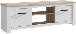TV-Board >Chelles< in Weiß matt - 161,4x54,1x42,2cm (BxHxT)