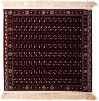 Morgenland Orientteppich - Afghan Mauri - 100 x 100 - Dunkelrot