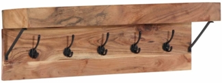vidaXL Garderobenständer Braun 73 x 19 x 23 cm Massivholz Akazie 4102746