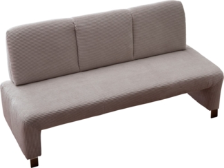 exxpo - sofa fashion Polsterbank Intenso, Sitzbank, Breite 162 cm, wahlweise in Leder oder Textil, hohe Bodenfreiheit, frei im Raum stellbar, hoher Sitzkomfort