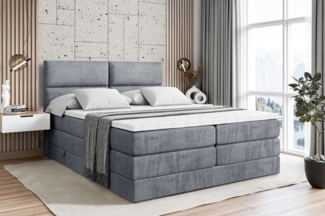 ALTDECOR Boxspringbett BOXI3 KING (Multipocket-Matratze H4, H3 Matratze Bonellfederung, Topper, Kopfteil)